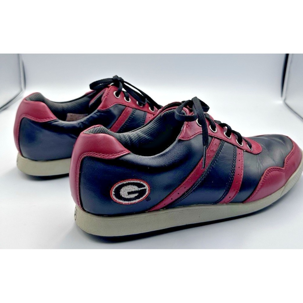 Foot Joy contour golf shoes size 8 leather upper lace up  georgia bull dogs